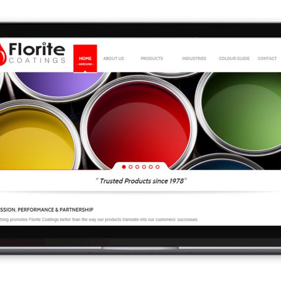 Florite Coatings website design