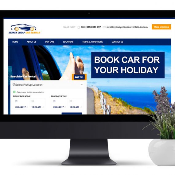 Sydney Cheap Car Rental Website Design