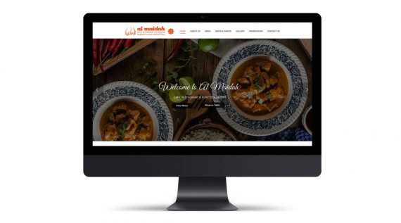 Al Maidah Cafe & Restaurant Website Design