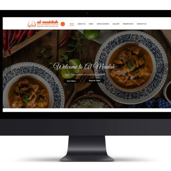 Al Maidah Cafe & Restaurant Website Design