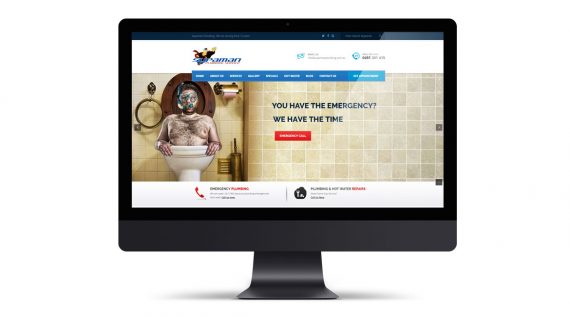 Supaman Plumbing Website Design