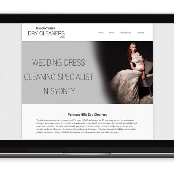 Pennant Hills Dry Cleaners Website Design