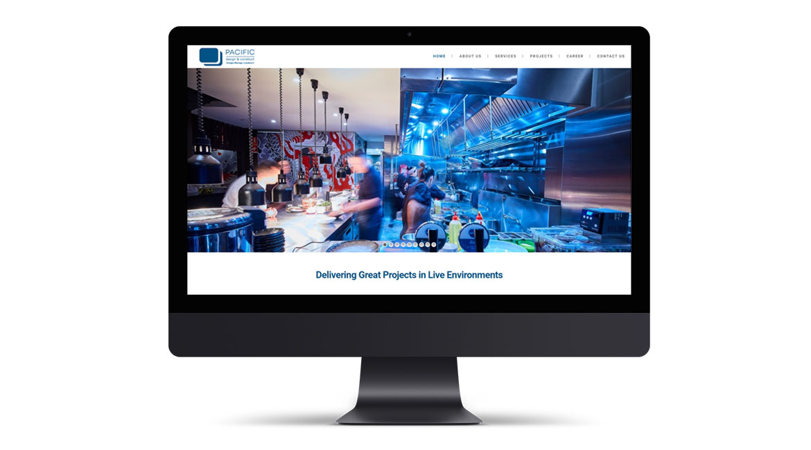 Pacific Construct Website Design