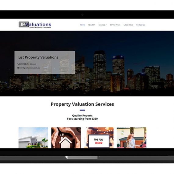 Just Property Valuations Web Design