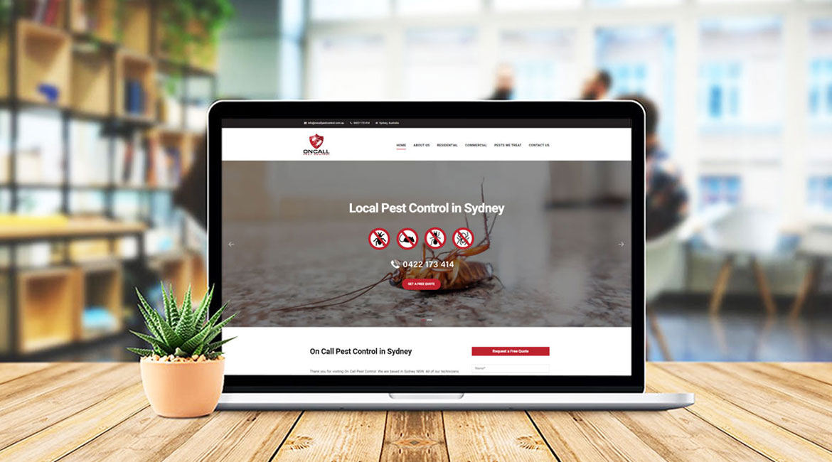 Oncall Pest Control Web Design