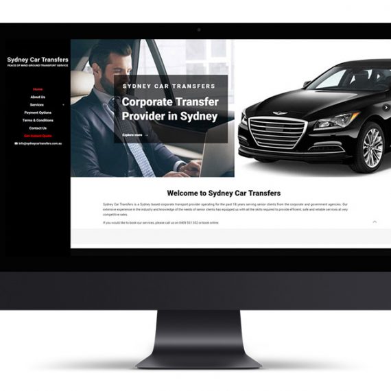 Sydney Car Transfers Website Design