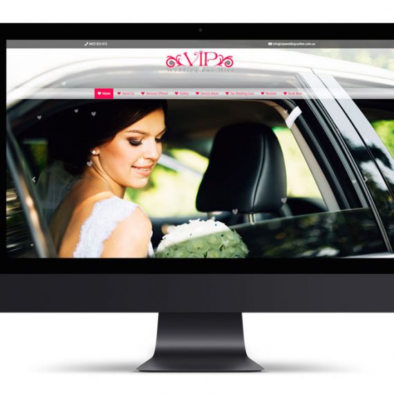 VIP Wedding Car Hire Website Design