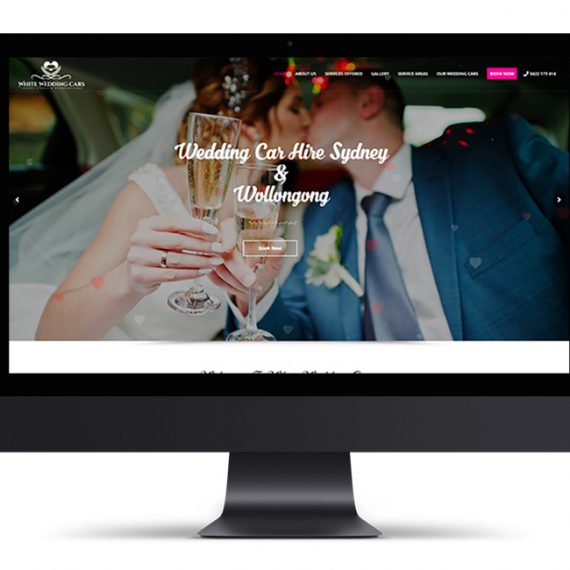 White Wedding Cars Website Design