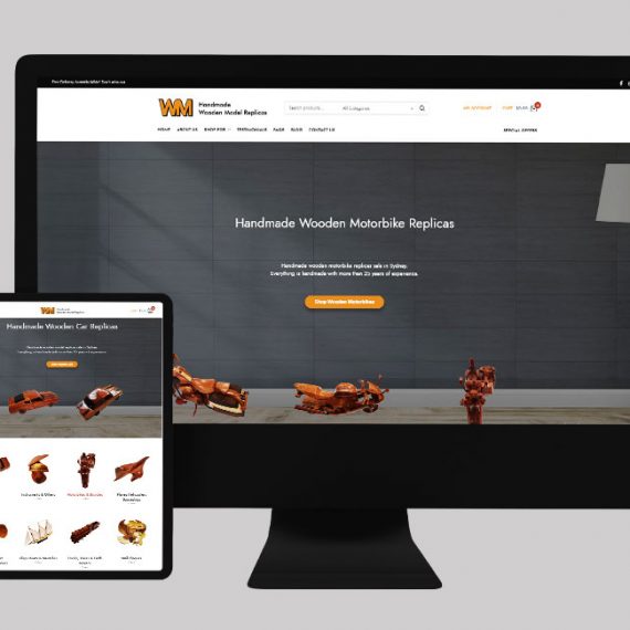 Wooden Models Website Design