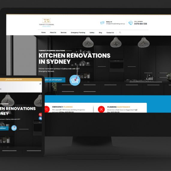 Torino's Plumbing Solutions - Website Design