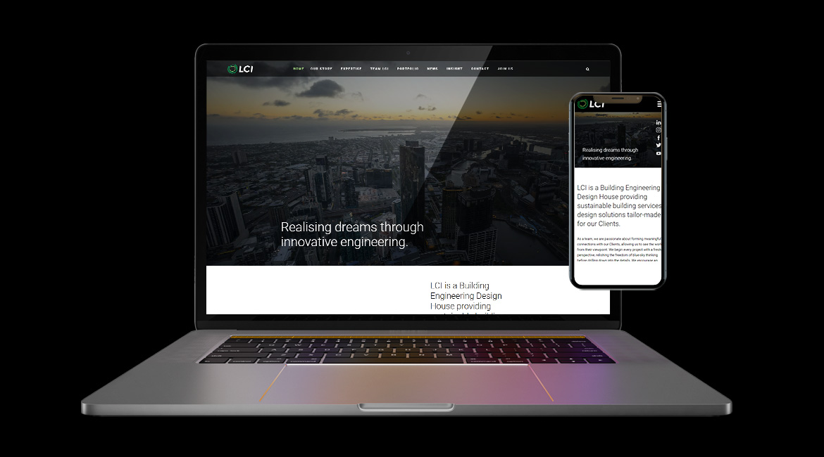 LCI Consultants Website Design