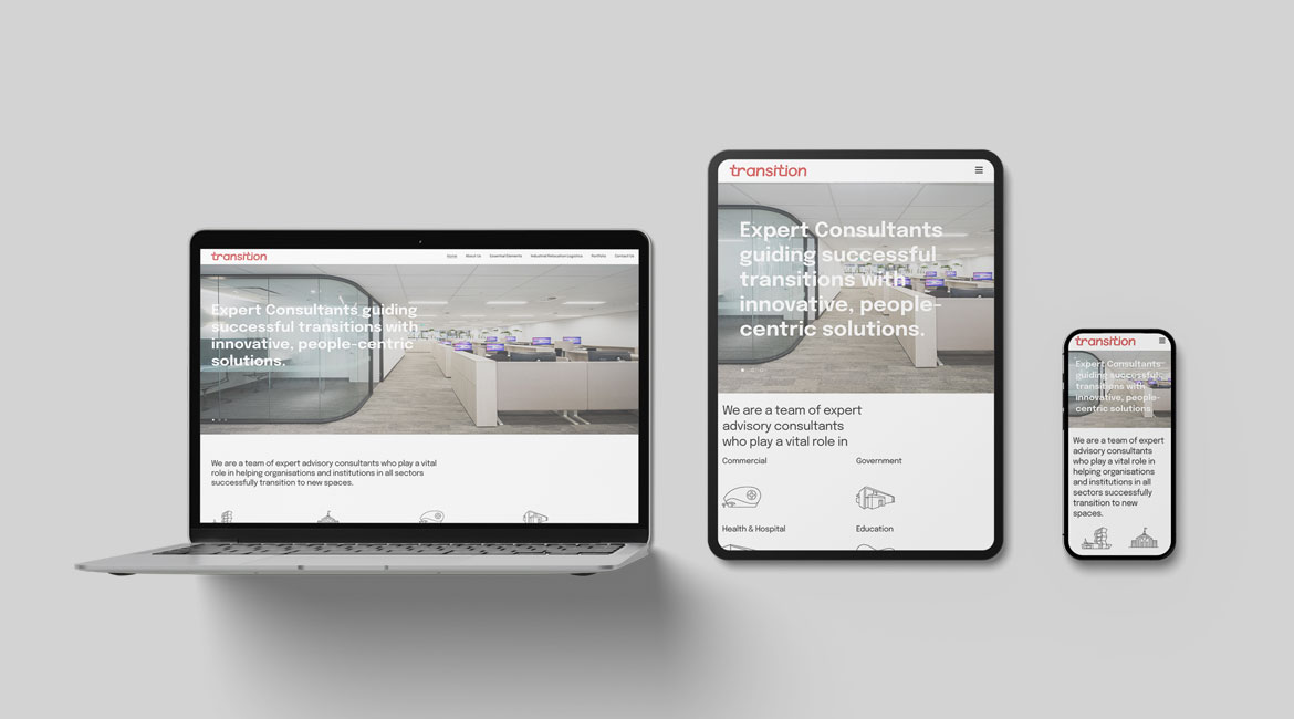 Transition consultants responsive website design