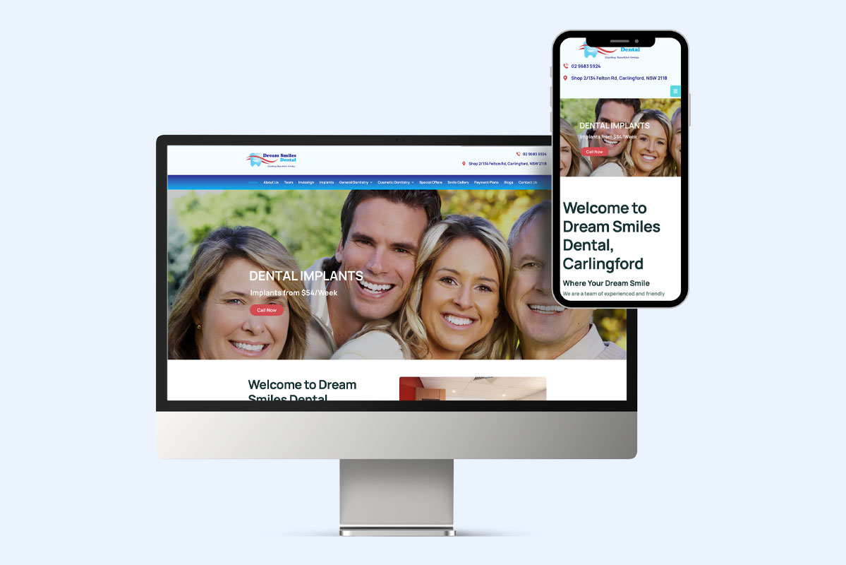 Dental Website Design - Responsive Website