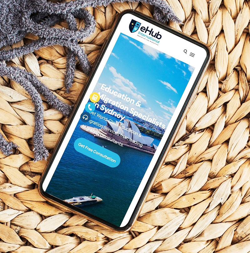 eHub International - Mobile Website Design