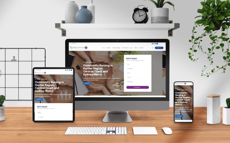 Uprety Home Care Website Design — EG Solutions Portfolio