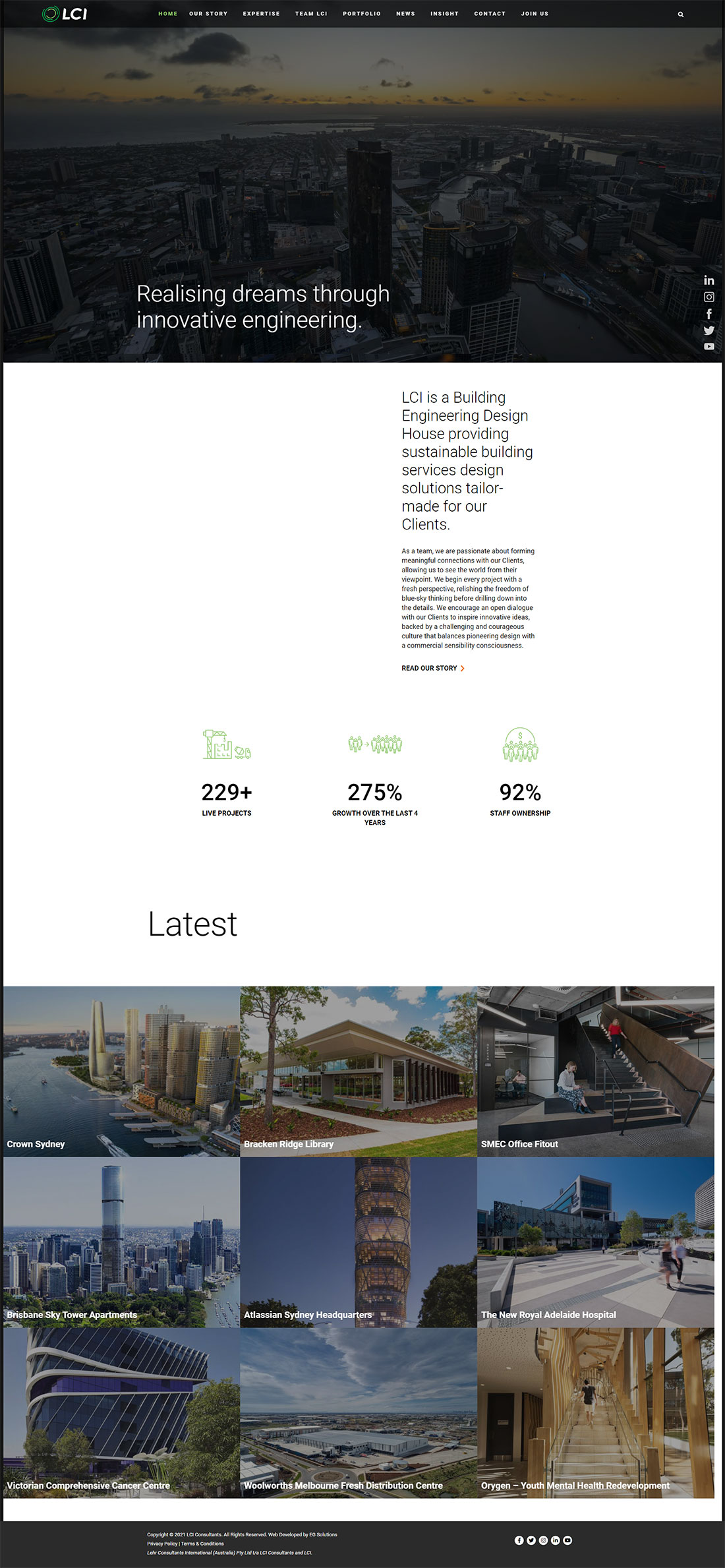 LCI Consultants Home page