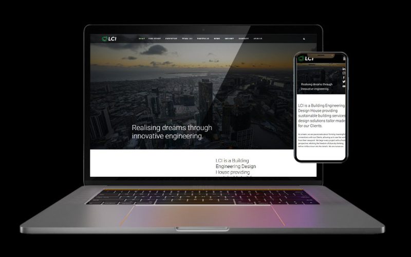 LCI Consultants Web Design — EG Solutions Portfolio