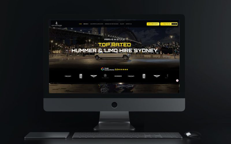 Love Limousines Website Design — EG Solutions Portfolio
