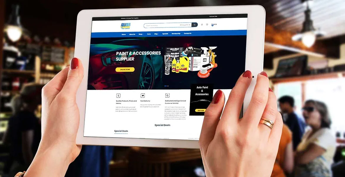 Auto West Paint Supplies Web Design — EG Solutions