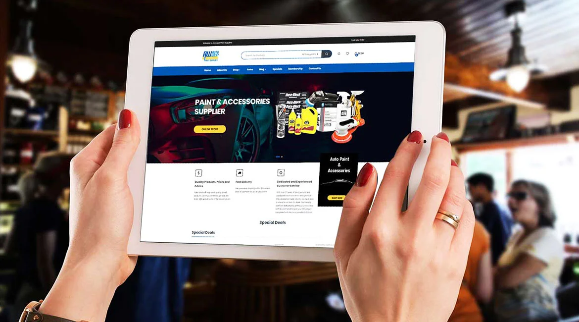 Auto West Paint Supplies Web Design — EG Solutions