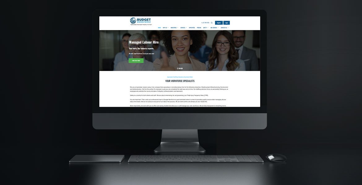 Budget Workforce Website Design — EG Solutions