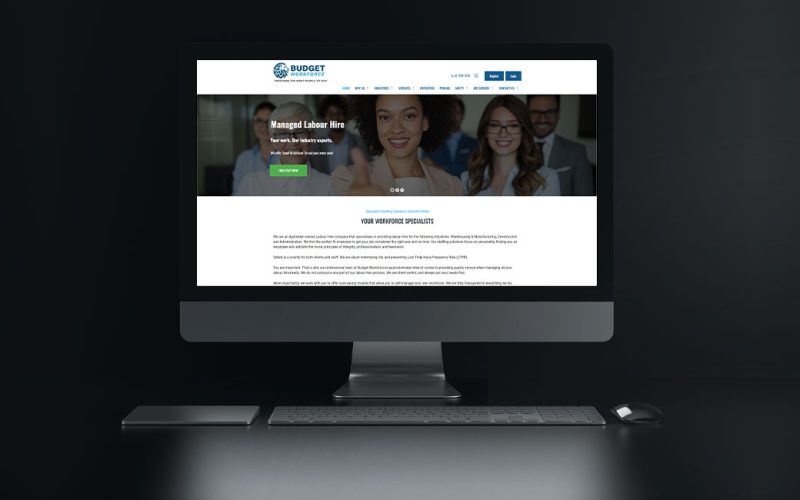 Budget Workforce Website Design — EG Solutions Portfolio