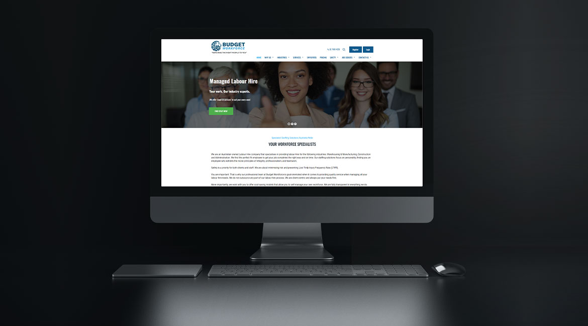 Budget Workforce Website Design — EG Solutions