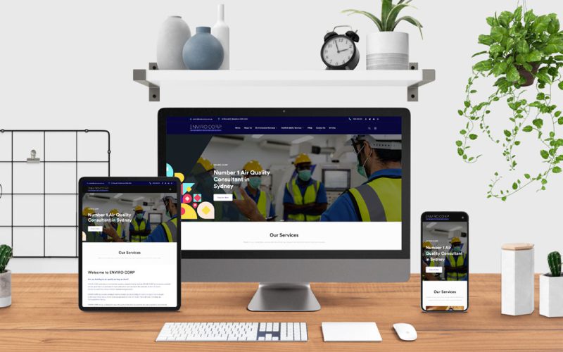 Enviro Corp Website Design — EG Solutions Portfolio