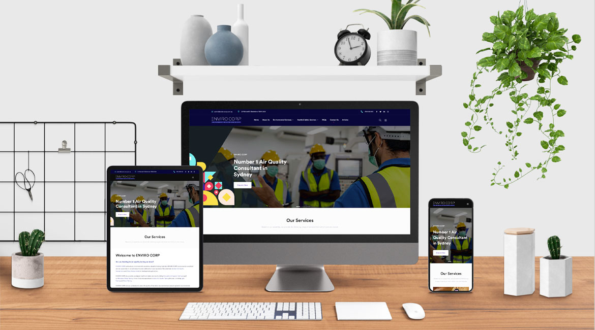Enviro Corp Website Design — EG Solutions