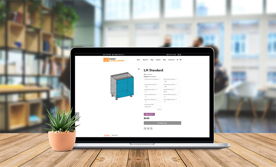 Sydney Flat Pack Joinery - Product Detail Page