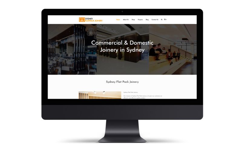 Sydney Flat Pack Joinery Web Design — EG Solutions Portfolio