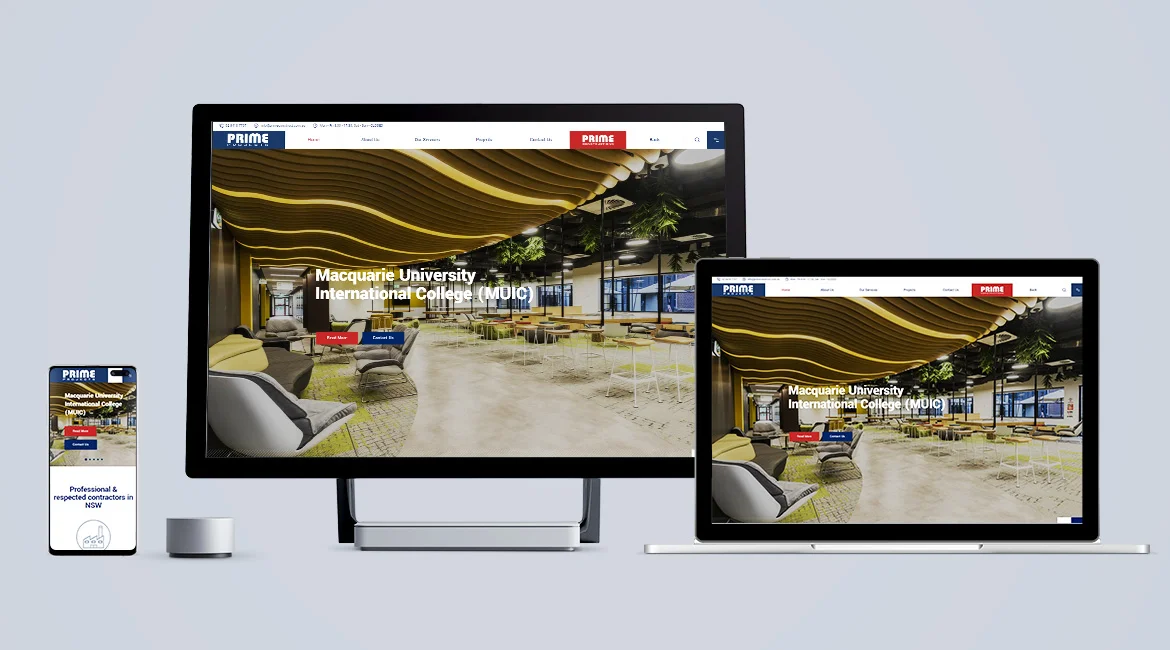 The Prime Group Web Design — EG Solutions Portfolio