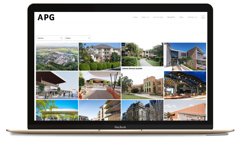 APG - Projects Page