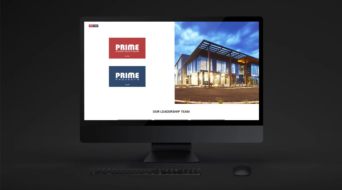 The Prime Group Website - Landing Page